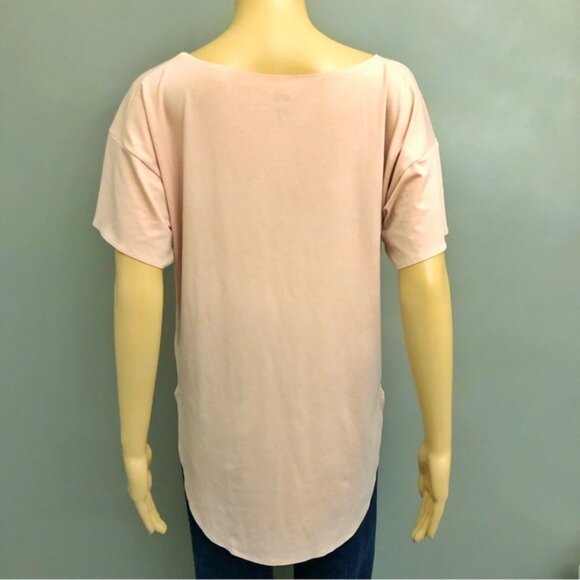 UNIQLO AIRISM Pastel Pink Casual Relaxed Fit Oversized Short Sleeves T Shirt Tee - Picture 7 of 11